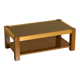 Rectangular Italian coffee table in wood and gold metal from the 70s.
