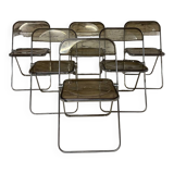 6 Plia chairs by Giancarlo Piretti for Castelli 1970