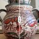 Large ceramic pot with fish decor – hand-painted piece
