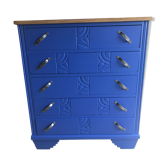 Commode bleu majorelle époque art déco