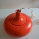 vintage suspension 1970s orange lacquered metal