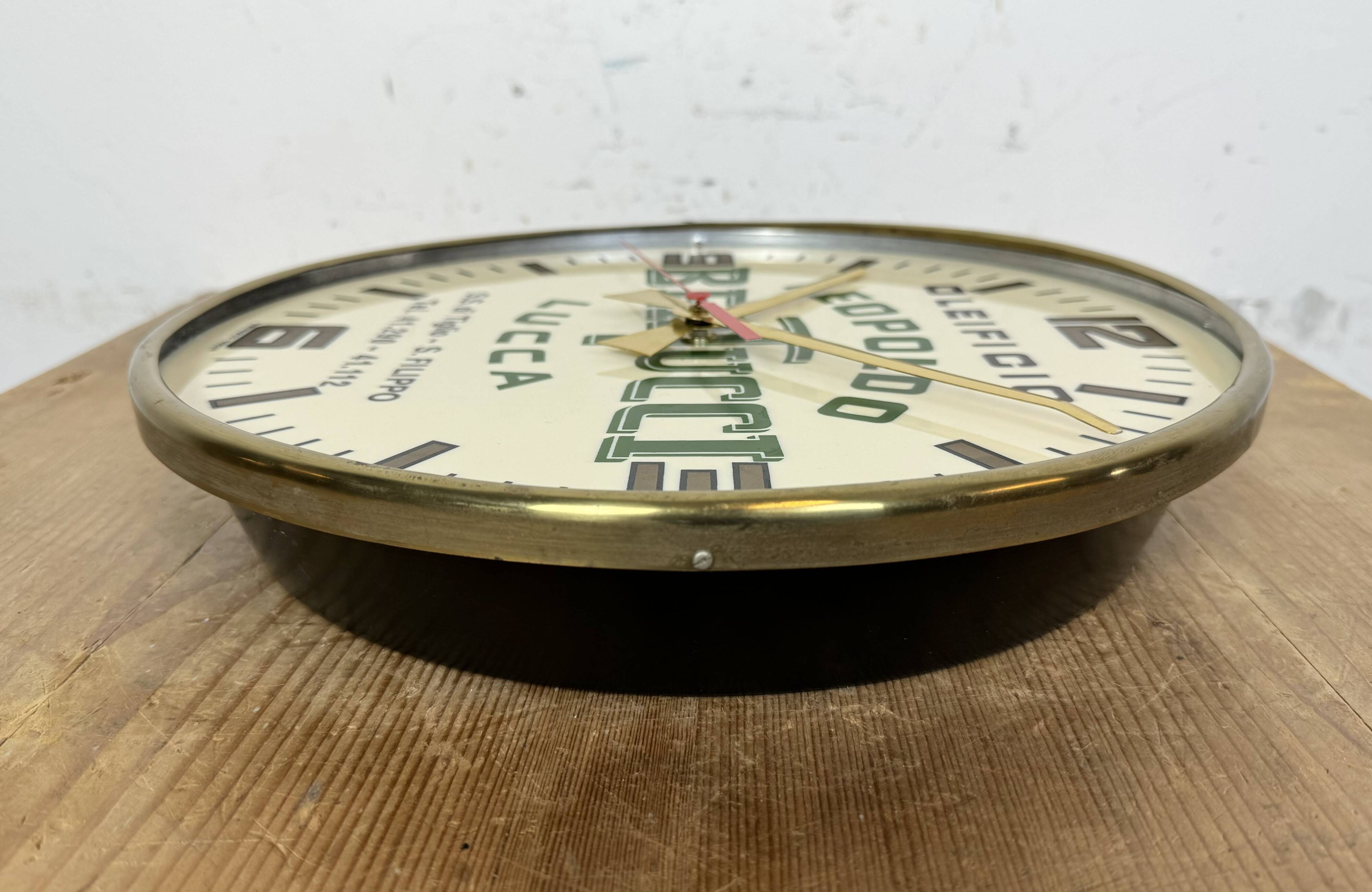 Vintage italian advertising wall clock, 1970s