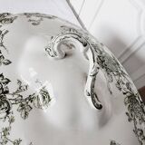 Antique Doulton Brurslem English Porcelain Tureen with Rose and Waratah Pattern from 1920