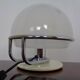 Italian glass and chromed steel table lamp, 1960s
