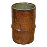 Glazed stoneware cylinder vase by Robert Héraud