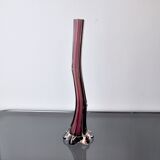 Soliflore violet en verre de Murano, Italie, 1960