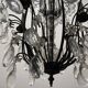 Antique Large Bronze Crystal Chandelier 1920/40’s