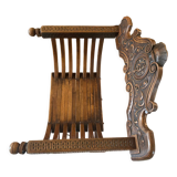 Fauteuil curule en bois 1880