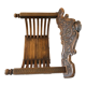 Wooden curule armchair 1880