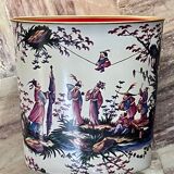 Silkscreened sheet metal paper basket 1960