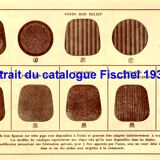 Set of 6 Fischel 1932 bistro chairs with exceptional wooden seats