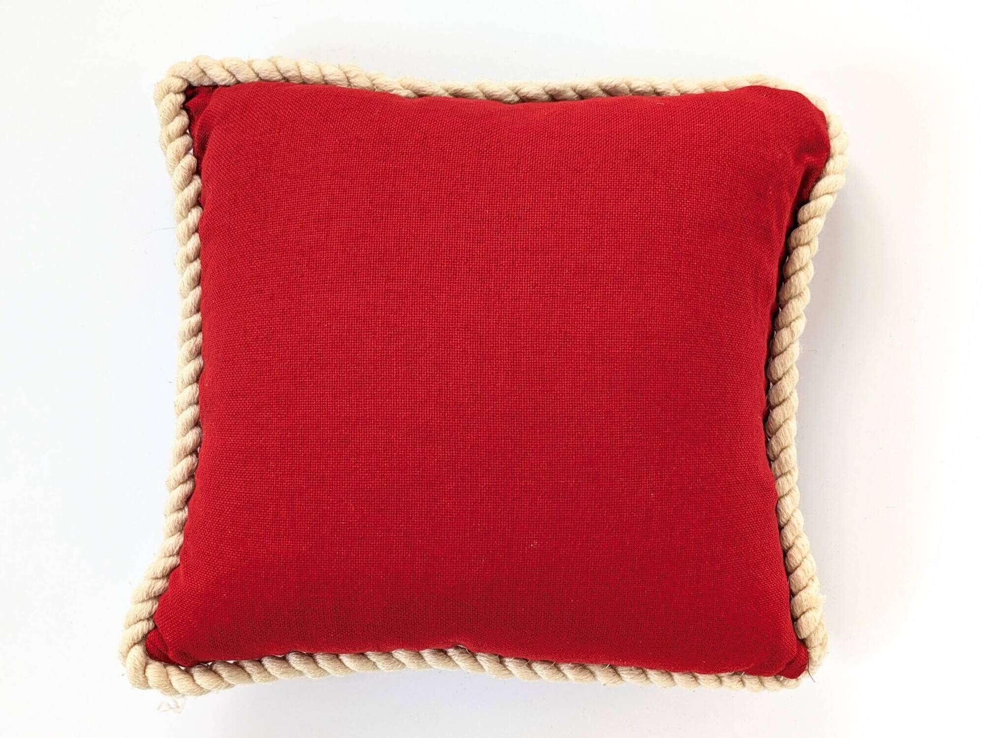 Floral decorative cushion | Wool embroidery | 70s