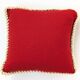 Floral decorative cushion | Wool embroidery | 70s