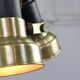 Vintage Italian Brass Reflector Chandelier, 70s