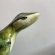 Provence 1970 XXL lizard in green glazed stoneware