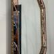 Vintage mirror with brass and wood parcloses