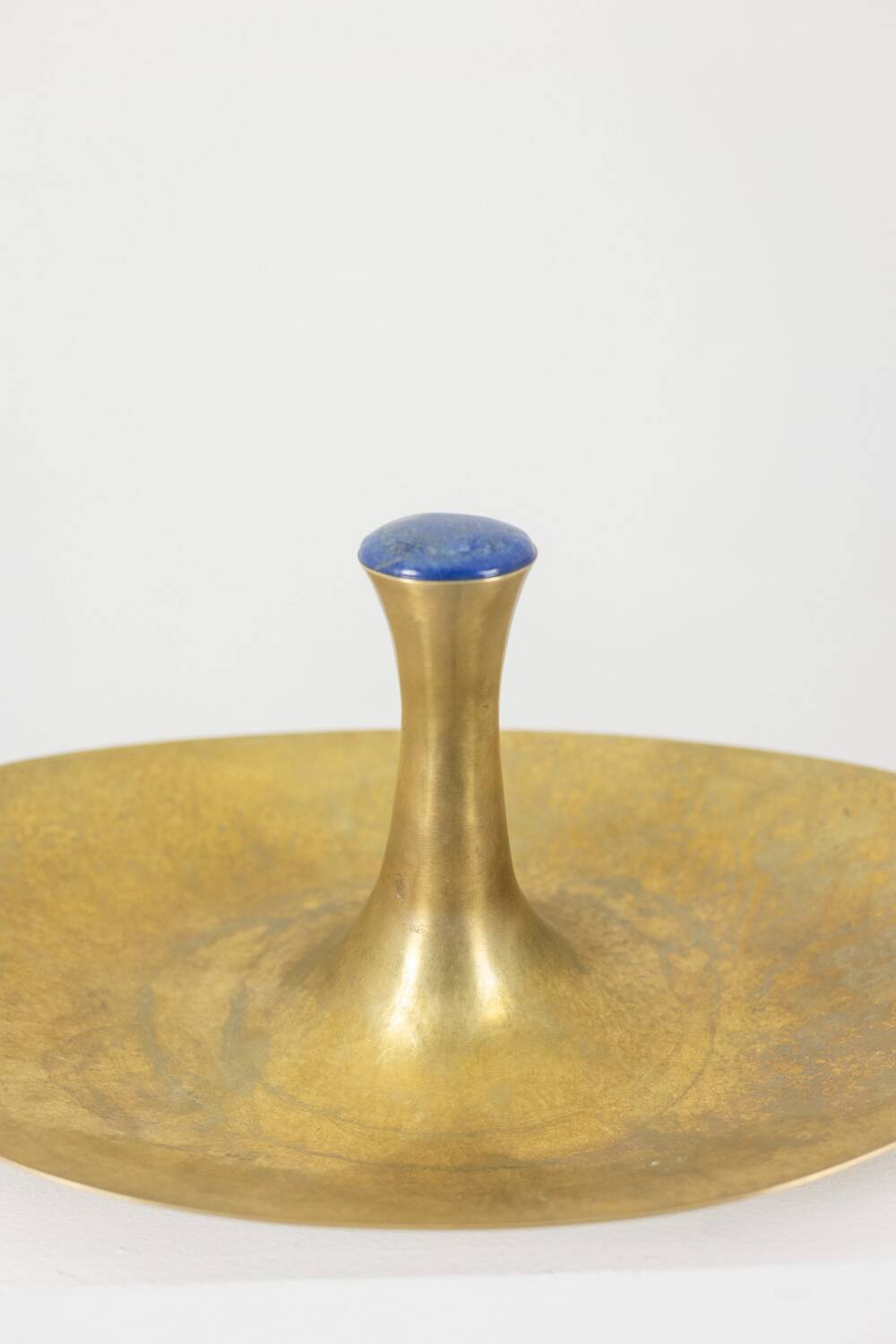 Philippe Hiquily. Hammered and gilded bronze bowl. Signed. 1980s.