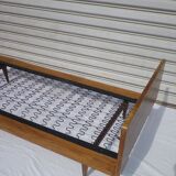 set of 2 beds 1950 Scandinavian veneer