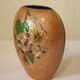 Vintage enamelled polychrome brass vase