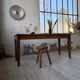 Table de ferme en pin et chêne