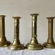 Lot de 4 bougeoirs anciens