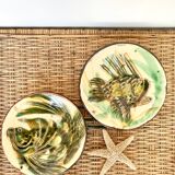 Decorative plates signed fish décor