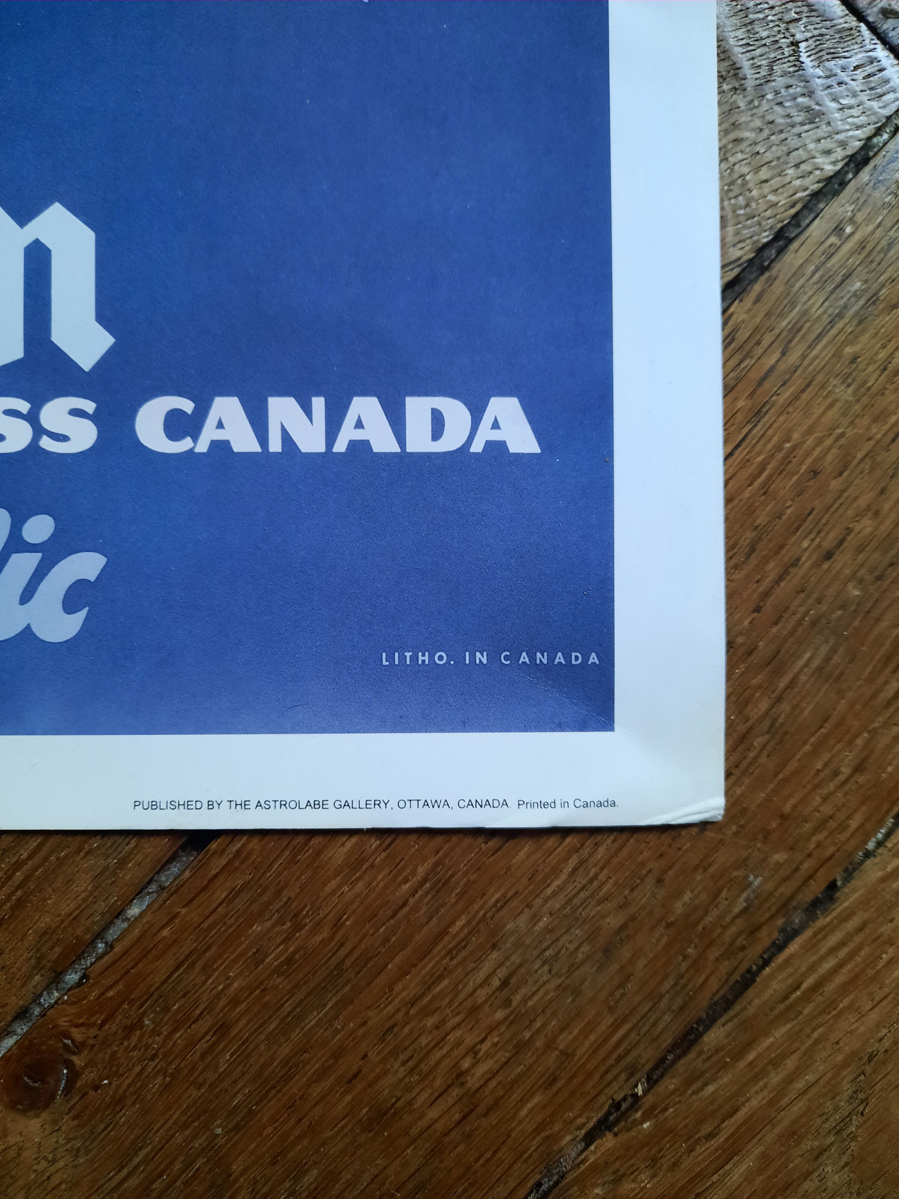 Vintage Canadian Train Poster