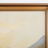 Peinture « The Riverside Camp », design scandinave, 19e siècle, de Vilhelm Oskar Engström