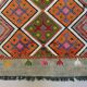 Vintage Turkish Mini Kilim 90x51 cm Wool Small Kelim Runner, shabby Chic
