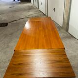 60's rectangular Scandinavian table with extension cords