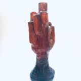 Mid-Century Cactus-Shaped Ceramic Candleholder, 1960s