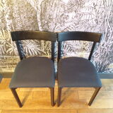 Paire de chaises scandinaves Hyllinge mobler