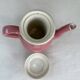 Vintage pink ceramic teapot