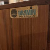buffet danois en teck rétro vintage du milieu du siècle par Bramin – Design