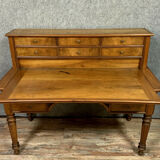 Office has bleached Louis Philippe era in walnut and bramble around 1830