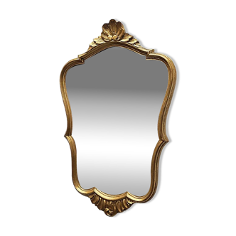 Vintage classic gilded mirror, 1960s