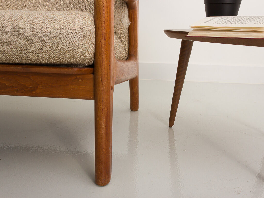 Bench, Danish sofa 2 places in teak by Gustav Thams, for Uldum Mobelfabrik, 1960
