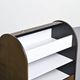 Pair of louvered furniture by Klaus Vogt for Thut Möbel, circa 1970.