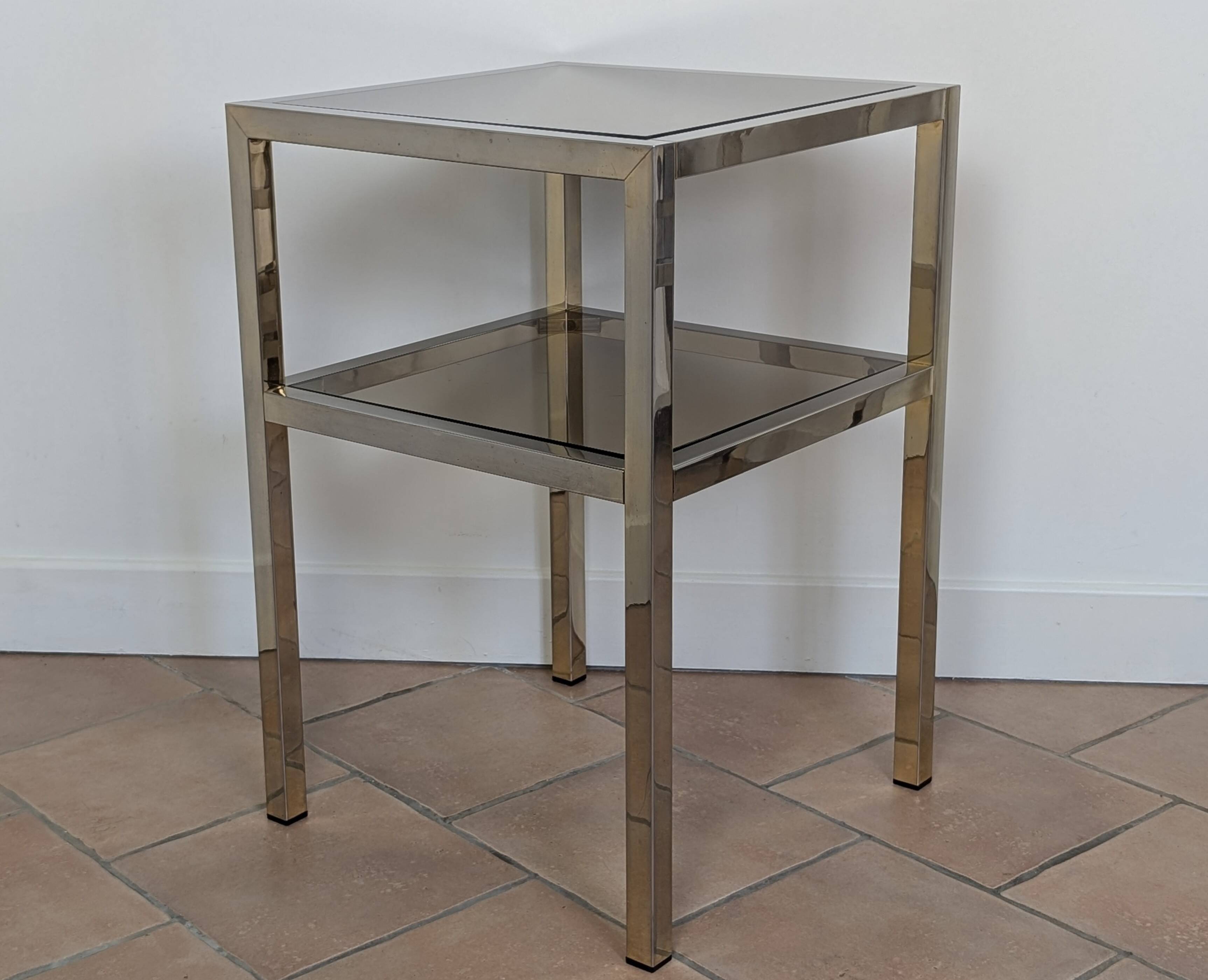 Chrome side tables/occasional tables