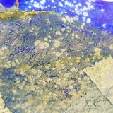 Murano glass vase with gold leaf inclusion, 12 cm, Italy