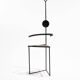 Chaise sculpturale en acier, 1980s