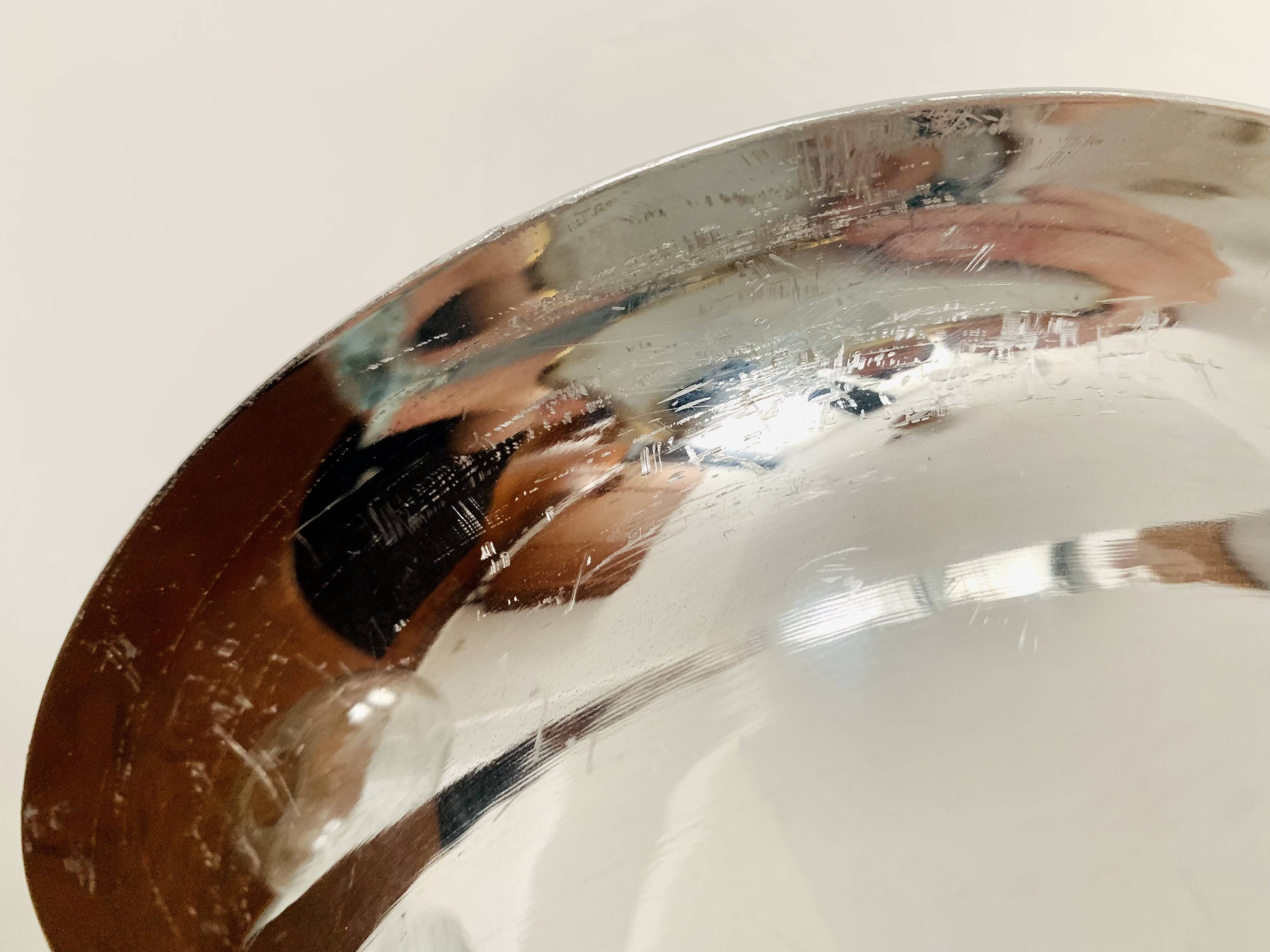 Grande lampe encastrée en verre glacé par Doria