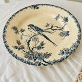 Antique opaque porcelain plates from Gien, Provençal model