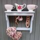 Revamped antique wall shelf