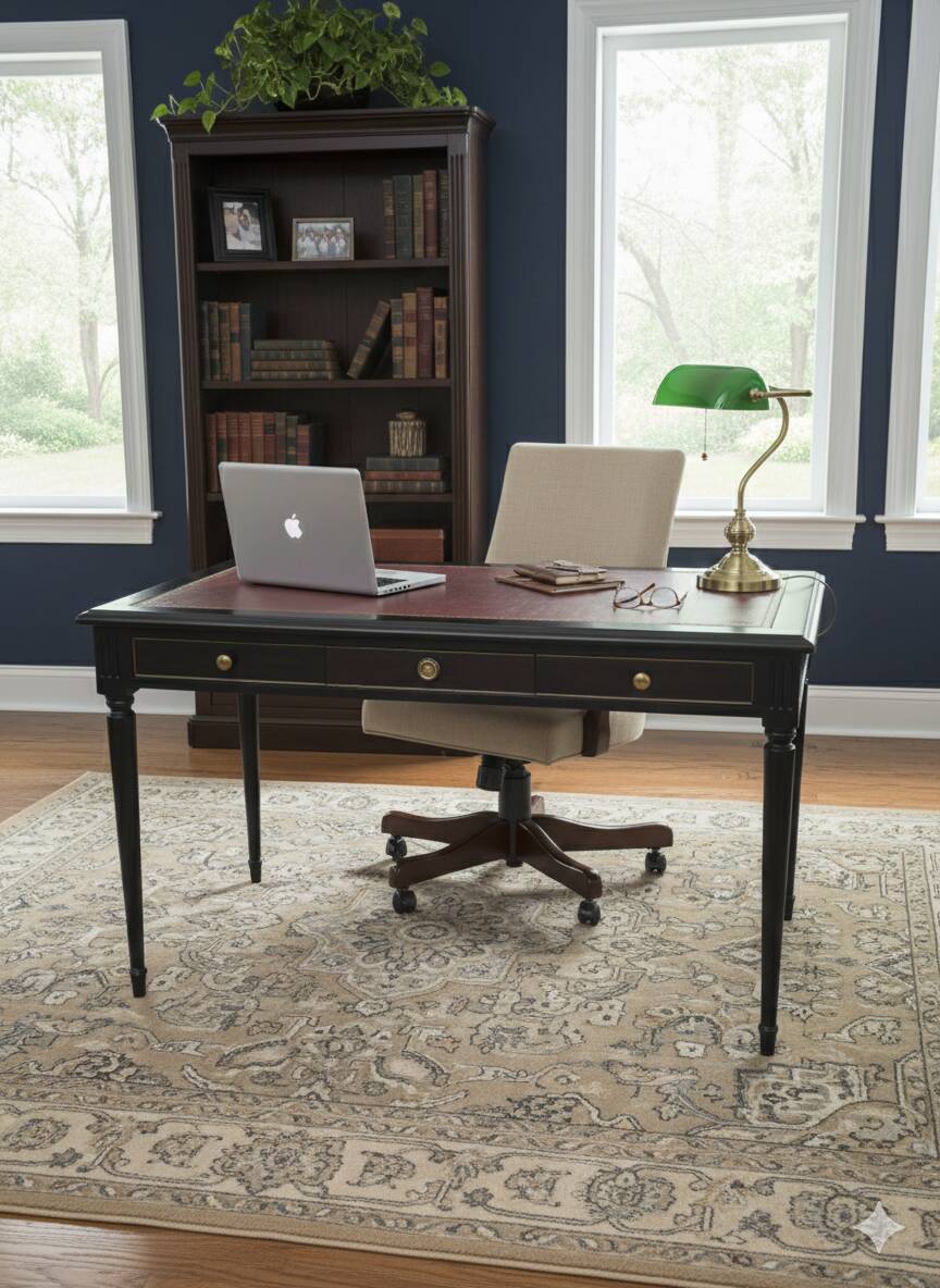 Louis XVI style mahogany desk from the 20th century.