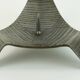 sculptural mid century modern brutalist iron CANDLE HOLDER 1960s 1970s