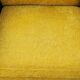 Armchair of the 70s velvet base sleigh in solid mahogany