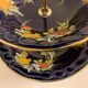 Cobalt blue porcelain display or servant, 3 floors