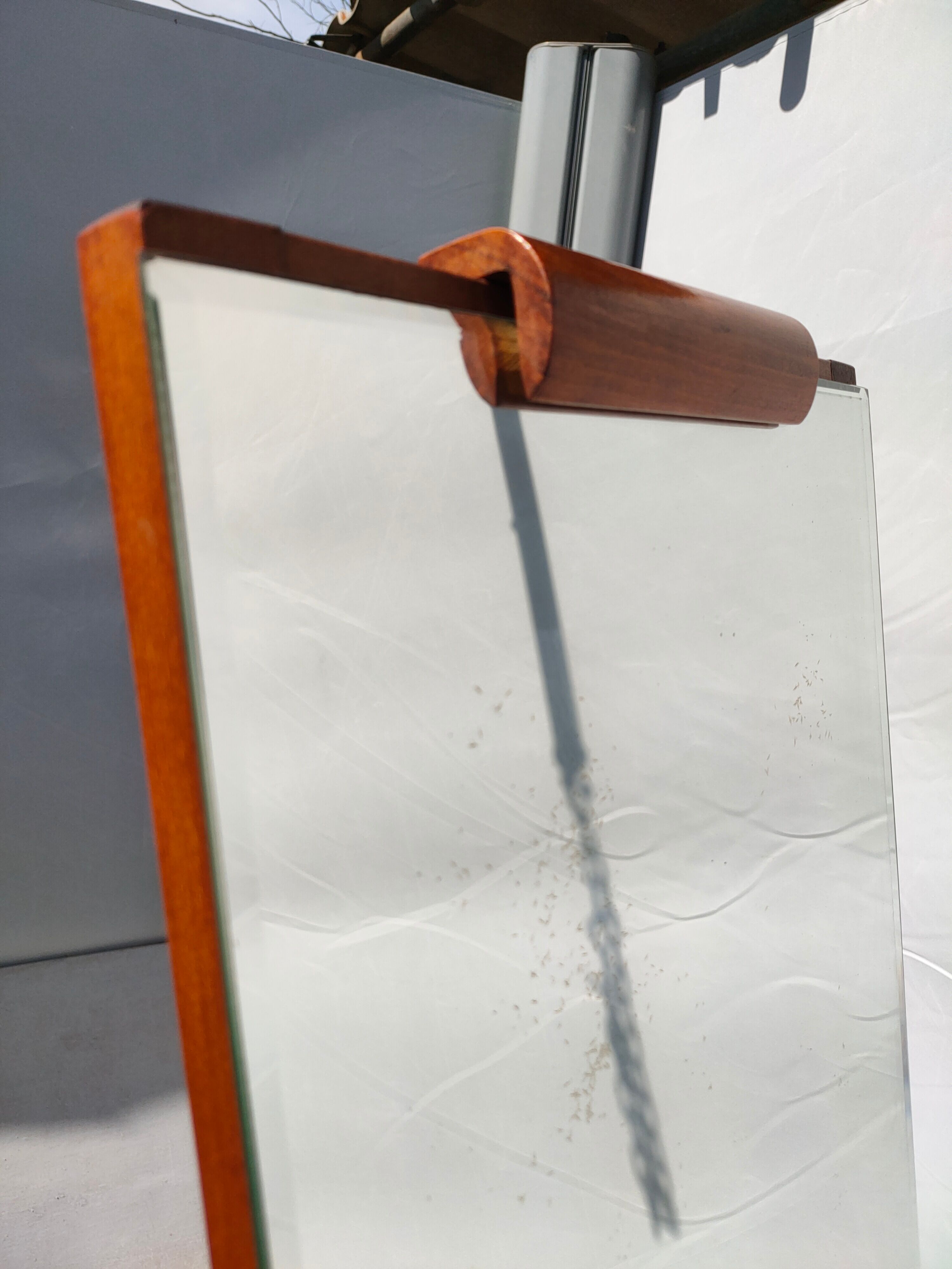 Old art deco psyche mirror circa 1900 33x155cm