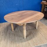 Vintage farmhouse coffee table with flaps
